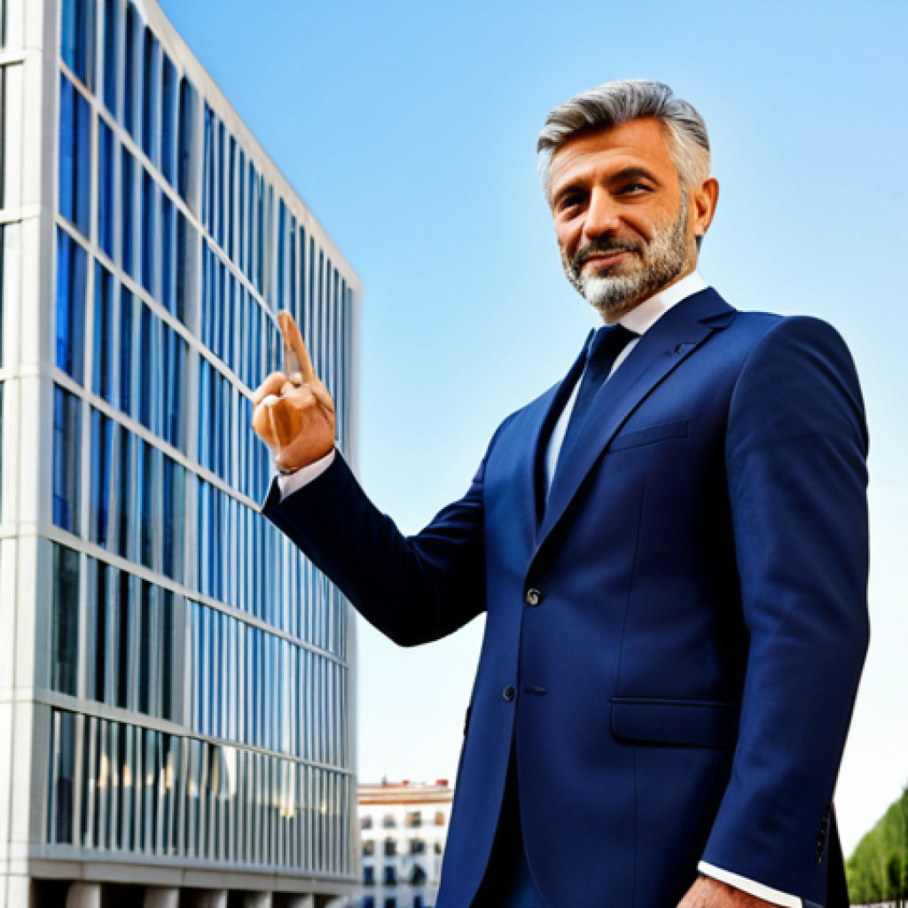**

"A professional architect, fully clothed in a stylish Italian business suit, standing in front of a modern building design blueprint. The setting is a bright, contemporary office in Milan, Italy. Safe for work, appropriate content, perfect anatomy, natural pose, professional, well-formed hands, proper finger count, natural body proportions, modest, family-friendly, high quality rendering, realistic style."

**