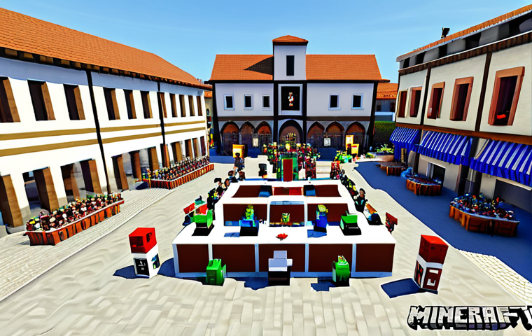 마인크래프트 방송 콘텐츠 기획 - The Builder's Workshop**

"A professional-looking workspace inspired by Minecraft, featuring a young...