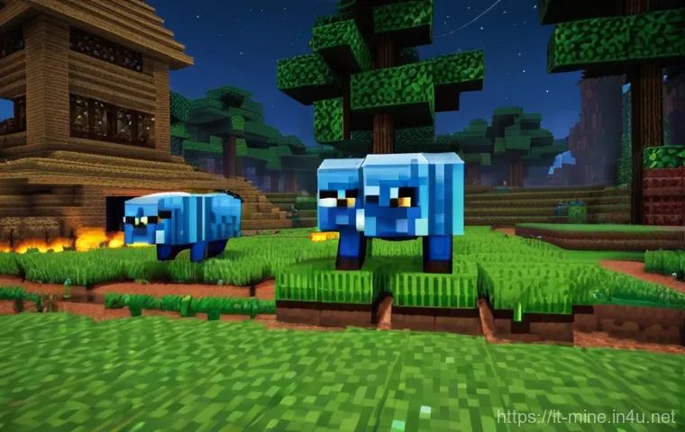 마인크래프트 조합법 총정리 - **Early Adventure's Dawn at the Workbench**
    A vibrant and optimistic image depicting a blocky, g...