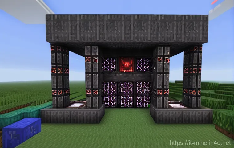 마인크래프트 포탈 기술 분석 - **The End: Final Preparations:** Capture the intense moment of preparation before facing the Ender D...