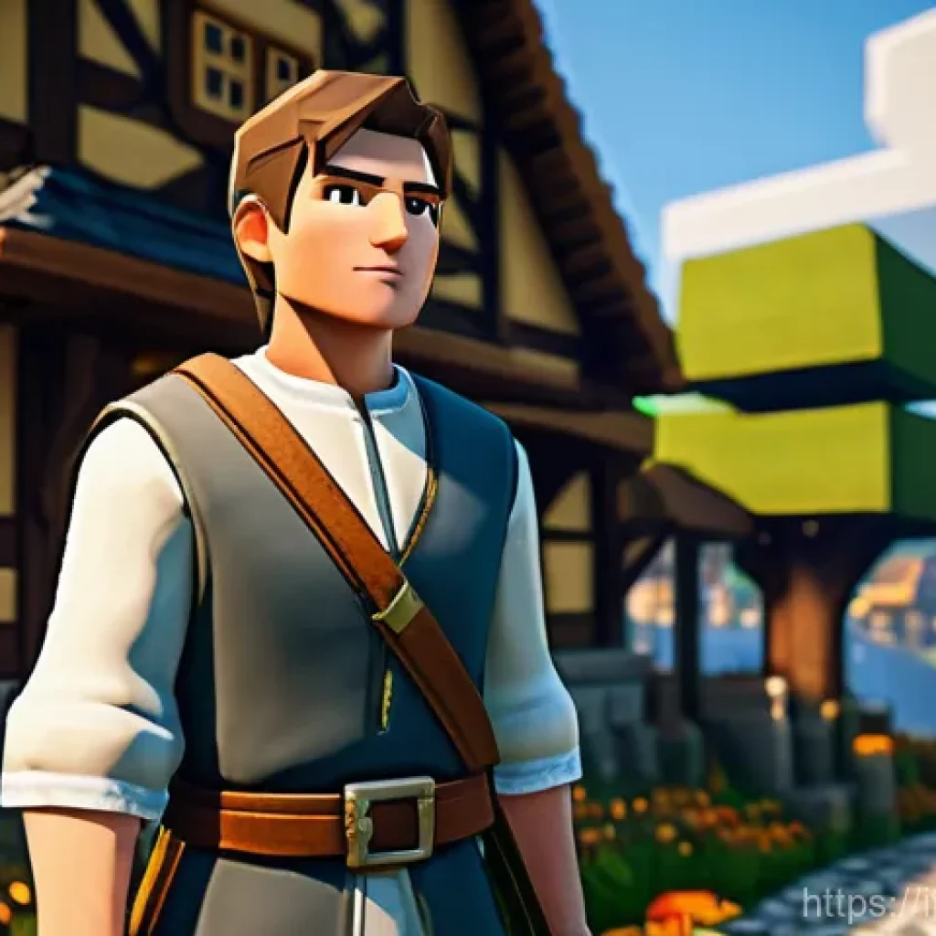 마인크래프트 NPC 대화 시뮬레이션 - **Prompt 1: An Engaging Quest Giver**
    "A male player character, approximately 25 years old, with...