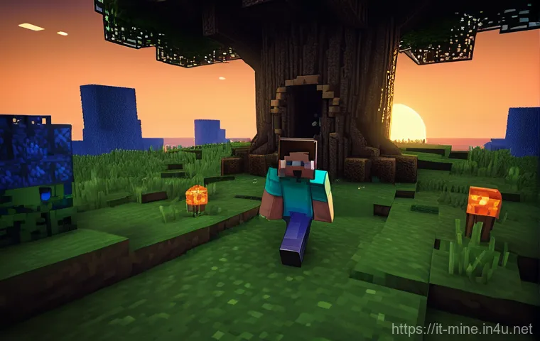 마인크래프트 서바이벌 공략법 - Prompt 1: The First Night's Rush**