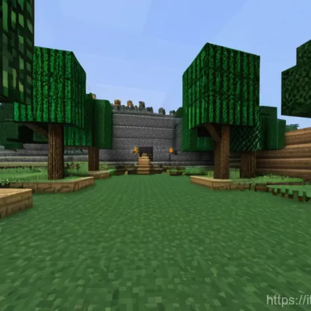 마인크래프트 농업 시스템 개선 - Here are three detailed image prompts for Minecraft, focusing on automated farming, aesthetics, and ...