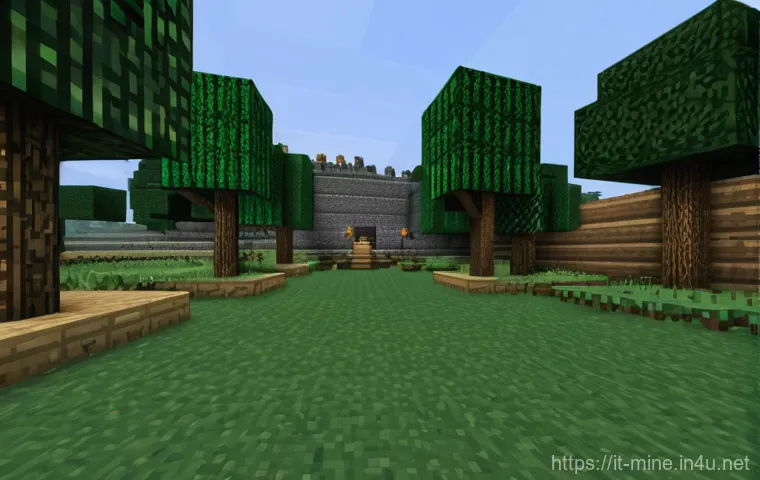 마인크래프트 농업 시스템 개선 - Here are three detailed image prompts for Minecraft, focusing on automated farming, aesthetics, and ...