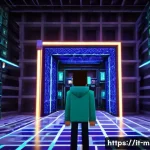 마인크래프트 명령어 챌린지 - **Prompt:** "A highly detailed, vibrant digital painting depicting a young, enthusiastic Minecraft p...